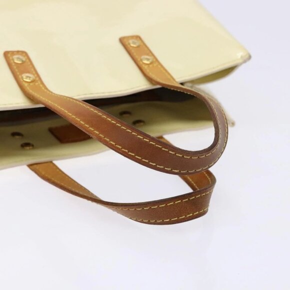 LOUIS VUITTON Monogram Vernis Reade PM Hand Bag Perle M91336 LV Auth 138316 - Picture 8 of 16